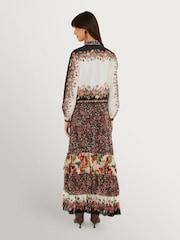 Farm Rio Black Tiny Garden Mix Maxi Skirt - Image 2 of 3