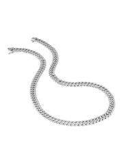 The Diamond Store Silver 16 Inch Havana Cuban Lab Diamond Necklace 1ct Set in 925 Silver - Image 2 of 4