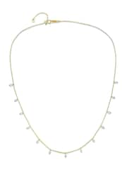 The Diamond Store White 9k Yellow Gold Vivara Lab Emerald Diamond Necklace Set - Image 1 of 8