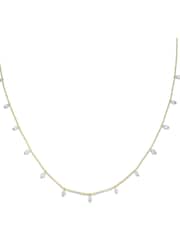 The Diamond Store White 9k Yellow Gold Vivara Lab Emerald Diamond Necklace Set - Image 3 of 8