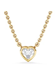 The Diamond Store White Horizon Heart Cut Lab Diamond Solitaire Necklace 0.25ct H/SI in 18k Gold Vermeil - Image 4 of 8