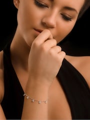 The Diamond Store White Vivara Lab Emerald and Lab Diamond Bracelet Set - Image 3 of 3