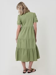 Threadbare Green Denim Puff Sleeve Shirt Dress - Image 2 of 4