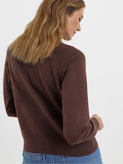 JD Williams Brown Lightweight Knitted Cardiagan - Image 3 of 4