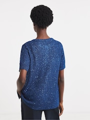 JD Williams Metallic Sequin Knitted Cardigan - Image 2 of 4