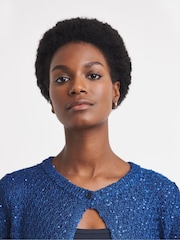 JD Williams Metallic Sequin Knitted Cardigan - Image 4 of 4