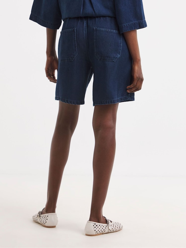 JD Williams Lightweight Denim Jogger Shorts - Imagen 2 de 4