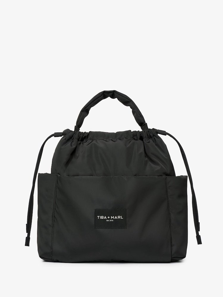 Tiba + Marl Black Luna Drawstring Changing Tote - Image 1 of 6