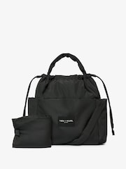 Tiba + Marl Black Luna Drawstring Changing Tote - Image 3 of 6