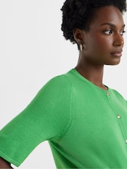 JD Williams Green Short Sleeve Cardigan - Image 4 of 4