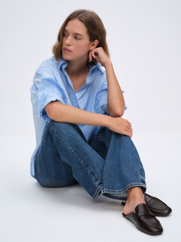The Set 2 Pack Backless Loafers Brown Sand - Image 2 of 8