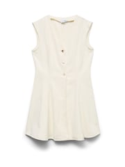 VERO MODA Ärmlös V-ringning kort Denim Klänning - Bild 6 av 6