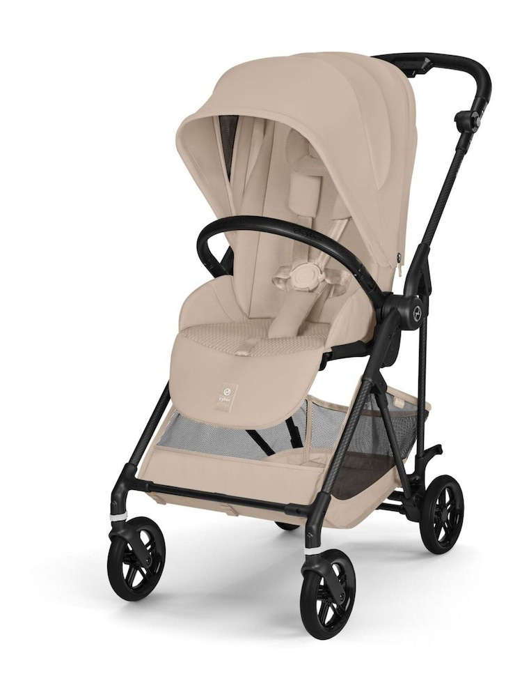 Cybex Almond Beige Melio Carbon Pushchair - Image 1 of 7