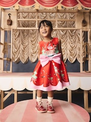 Chrismas Red Cath Kidston Scuba Bow Dress (3mths-7yrs) - Image 1 of 11