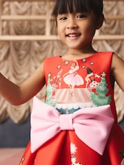 Chrismas Red Cath Kidston Scuba Bow Dress (3mths-7yrs) - Image 4 of 11