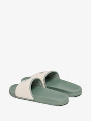 Superdry Green Towelling Pool Sliders - Image 4 of 6