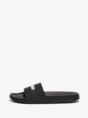 Superdry Black Premium Graphic Pool Sliders - Image 2 of 8
