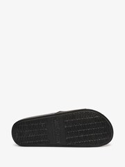 Superdry Black Premium Graphic Pool Sliders - Image 5 of 8