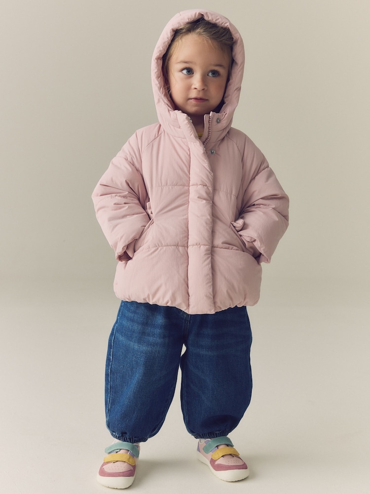 Light Pink Shower Resistant Padded Coat (6mths-7yrs) - Image 1 of 10
