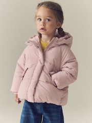 Light Pink Shower Resistant Padded Coat (6mths-7yrs) - Image 3 of 10