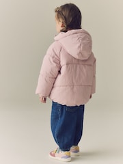 Light Pink Shower Resistant Padded Coat (6mths-7yrs) - Image 4 of 10