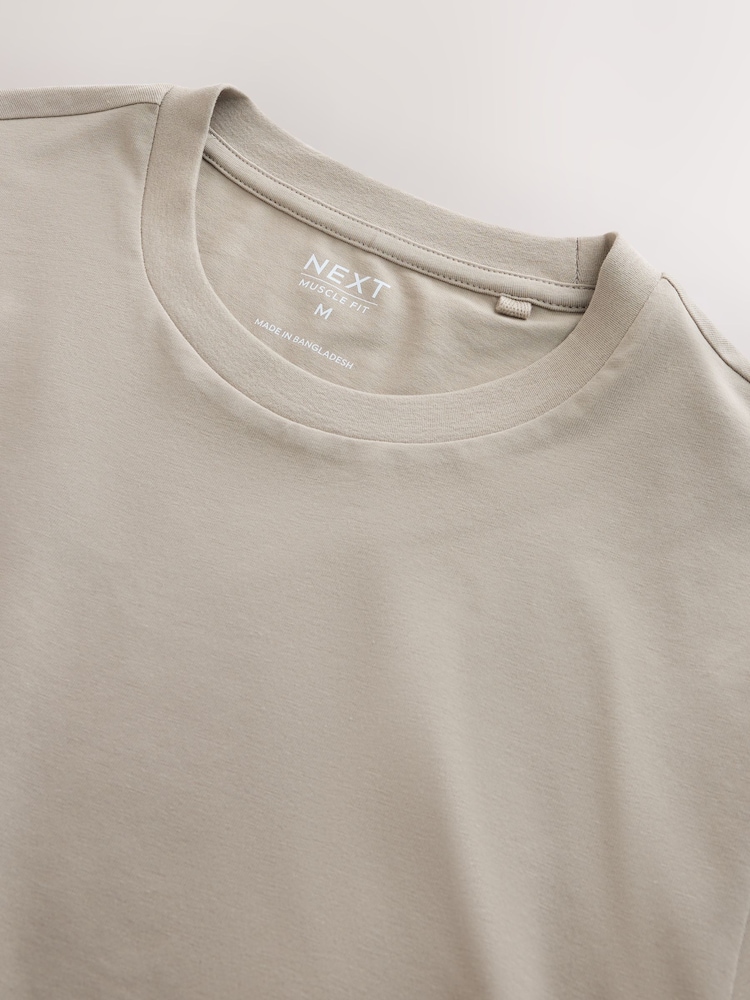 Neutral Muscle Fit Essential Cotton T-Shirt - Image 7 of 7