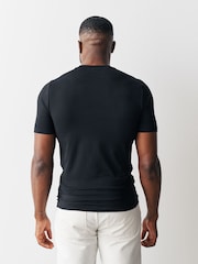 Black Muscle Fit Essential T-Shirts 3 Pack - Image 3 of 5