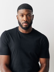 Black Muscle Fit Essential T-Shirts 3 Pack - Image 4 of 5