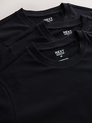Black Muscle Fit Essential T-Shirts 3 Pack - Image 8 of 10
