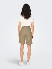 ONLY Brown High Waist Bermuda Shorts - Image 3 of 5