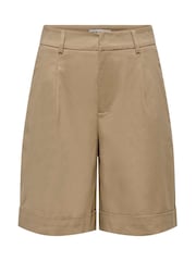 ONLY Brown High Waist Bermuda Shorts - Image 4 of 5