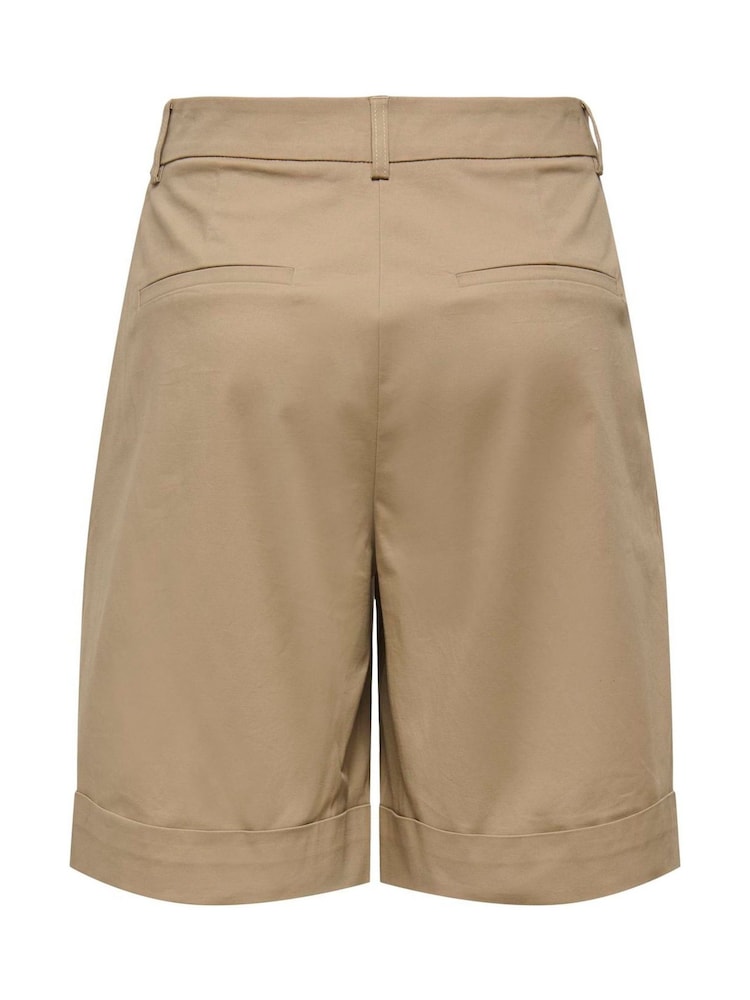 ONLY Brown High Waist Bermuda Shorts - Image 5 of 5