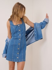 Nobodys Child Blue Harvey Fitted Mini Dress - Image 3 of 5