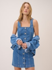 Nobodys Child Blue Harvey Fitted Mini Dress - Image 5 of 5