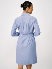 Crew Clothing Jenn Linen Blend Shirt Dress - Image 2 of 5