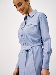 Crew Clothing Jenn Linen Blend Shirt Dress - Image 4 of 5