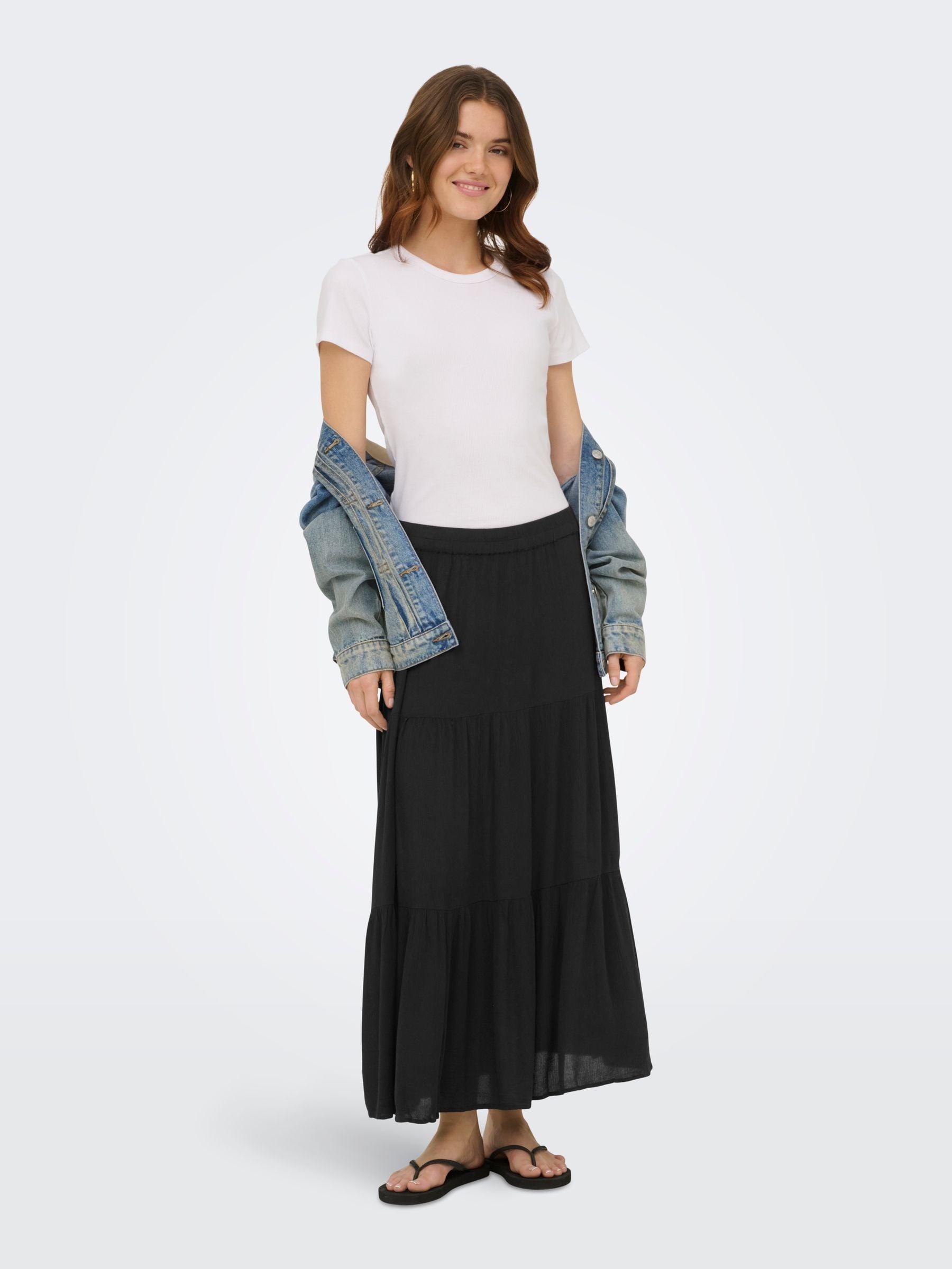 ONLY Women's Onlmikka Life Long Skirt WVN Noos Skirt | skirt - Image 3