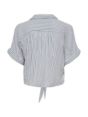 ONLY White Tie Front Short Sleeved Shirt - Image 6 of 6