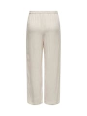 ONLY Natural Linen Mix Tie Front Trousers - Image 6 of 6