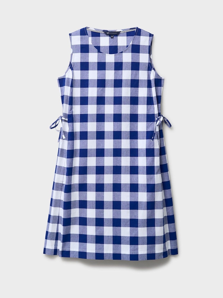 Crew Clothing Blue Charlotte Linen Blend Shift Dress - Image 5 of 5 Crew Clothing Blue Charlotte Linen Blend Shift Dress - Image 5 of 5