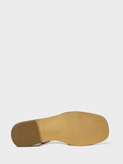 Crew Clothing Silver Woven Leather Strappy Sandals - Image 3 of 3