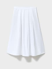 Crew Clothing White Gaby Linen Blend Skirt - Image 5 of 5