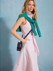 وردي - Crew Clothing Dara Sleeveless Shirt Dress - Image 1 of 5