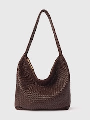 Whistles Brown Woven Tote Bag - Image 1 of 4