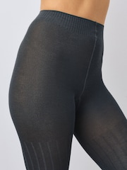 Grey Warm Handle Ribbed Tights 1 Pack - Image 3 of 3