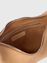 Whistles Nude Small Sia Suede Cross-Body Bag - Image 2 of 4