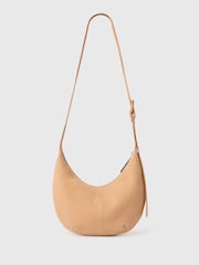 Whistles Nude Small Sia Suede Cross-Body Bag - Image 3 of 4
