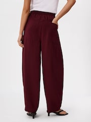 Whistles Purple Petite Tie Waist Trousers - Image 3 of 5