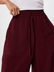 Whistles Purple Petite Tie Waist Trousers - Image 4 of 5