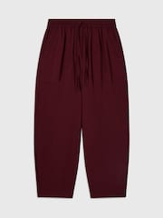 Whistles Purple Petite Tie Waist Trousers - Image 5 of 5